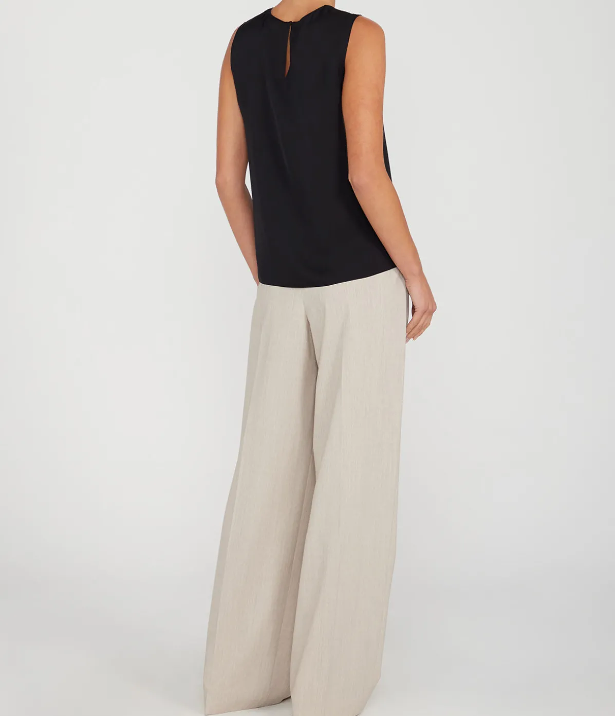 Shell Silk Top In Black