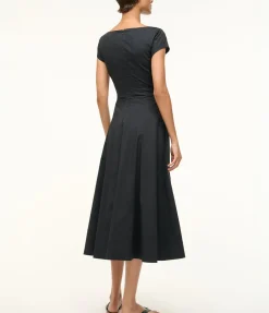 Short Sleeve Wells Dress In Black