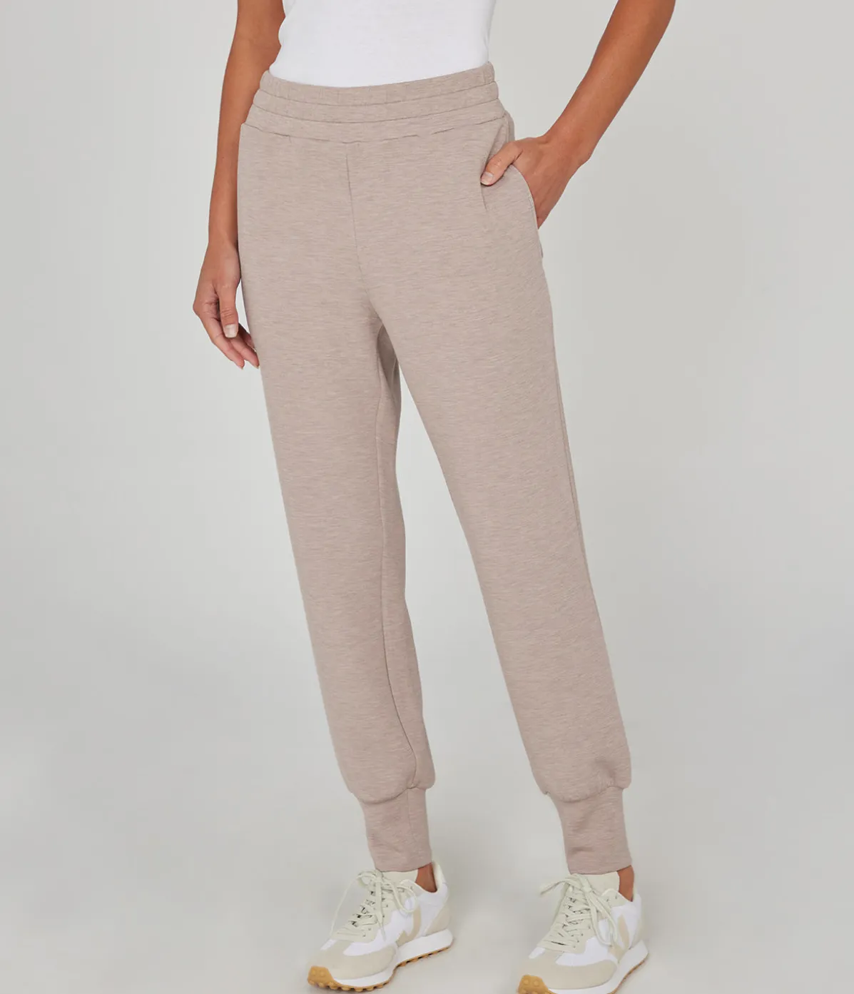 Slim Cuff 25 Pant In Taupe Marle