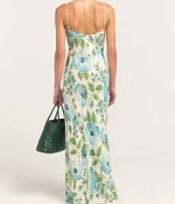 Slip Maxi Dress In Isles