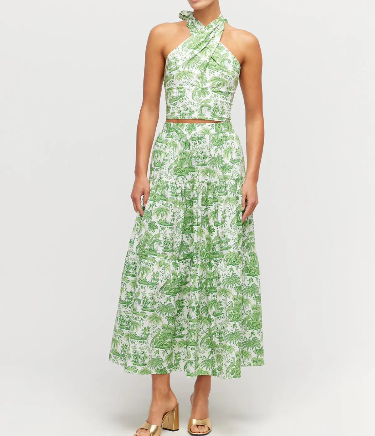 Smocked Kai Top In Clover Toile