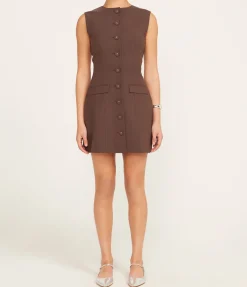 Sofia Dress In Chocolate