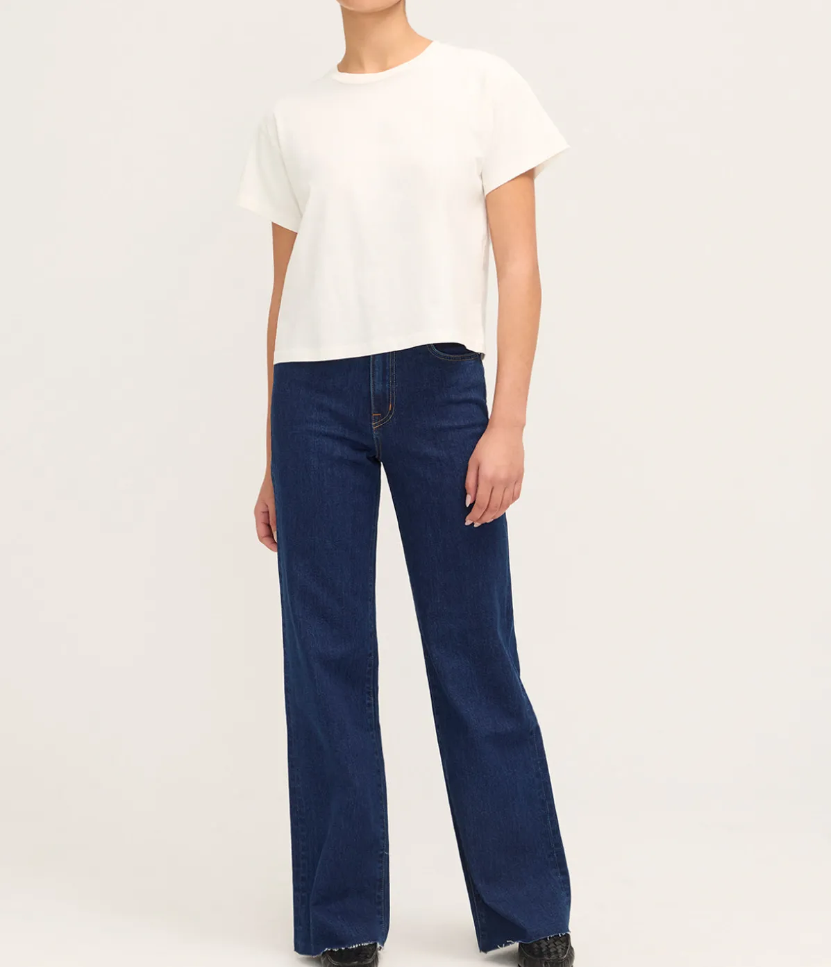 Square Tee In Natural White