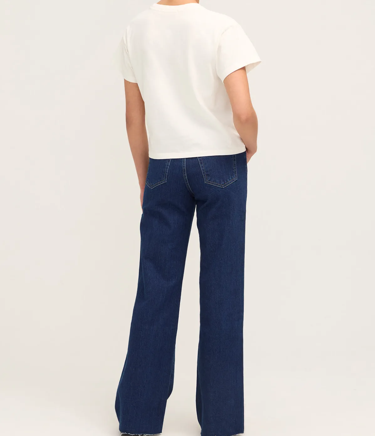 Square Tee In Natural White
