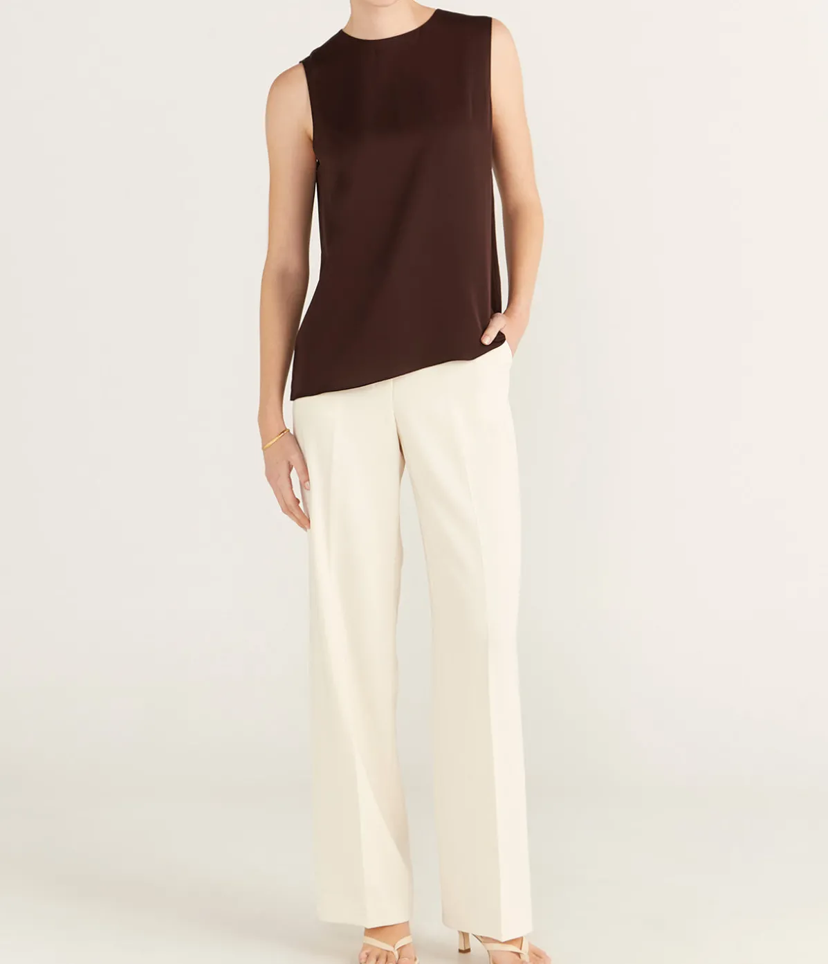 Straight Shell Top In Hickory
