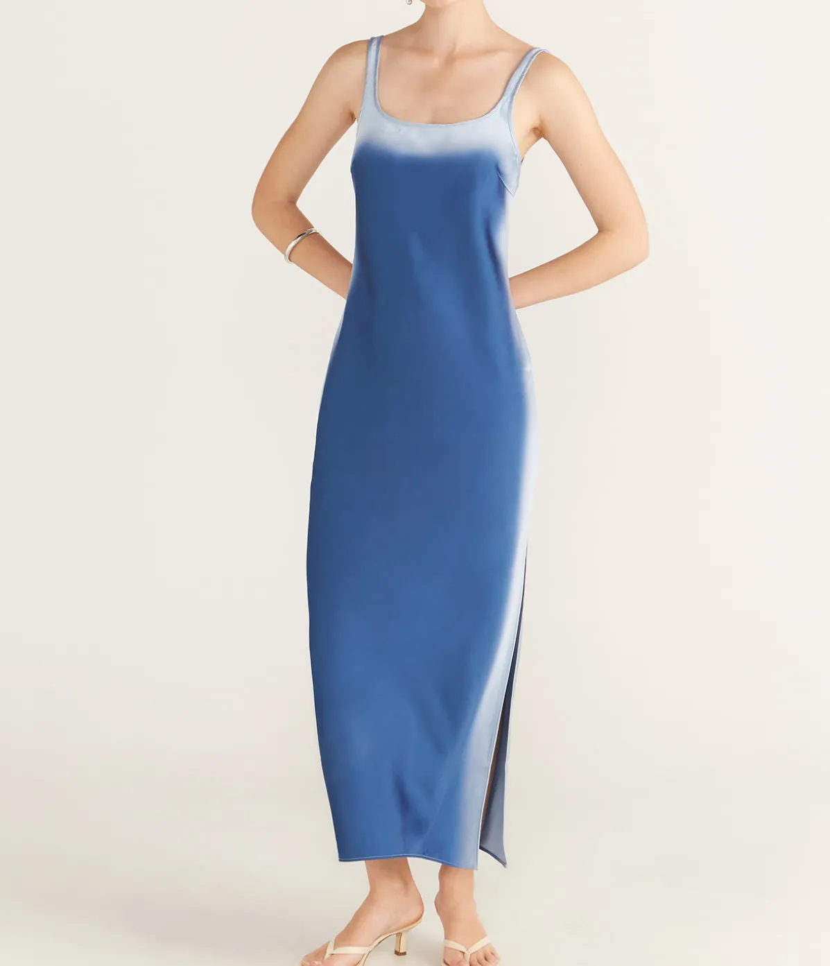 Sunna Slip Dress In Sky Ombre
