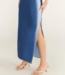 Sunna Slip Dress In Sky Ombre