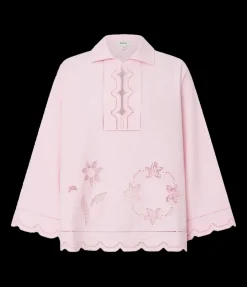Table Cloth Lace Top In Ballet Pink