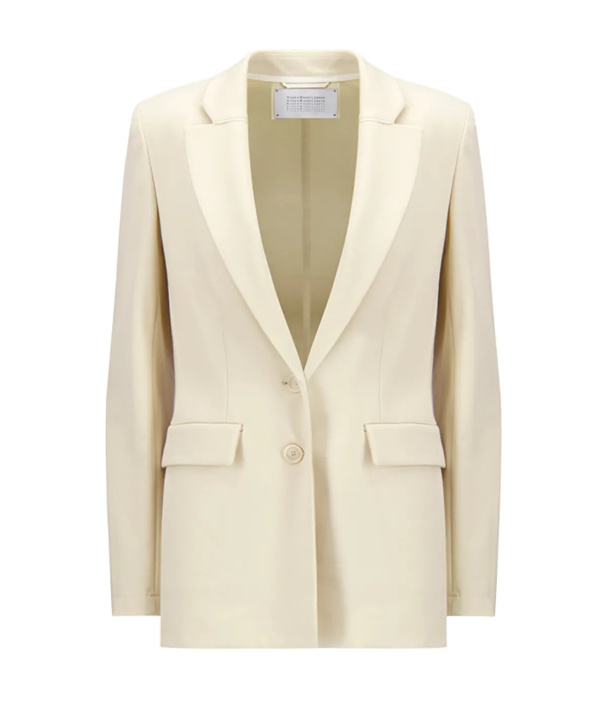 Tailored Techno Viscose Blazer In Ivory