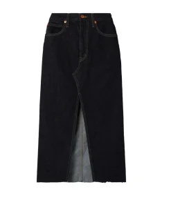 Taylor Midi Skirt In Midnight Mile