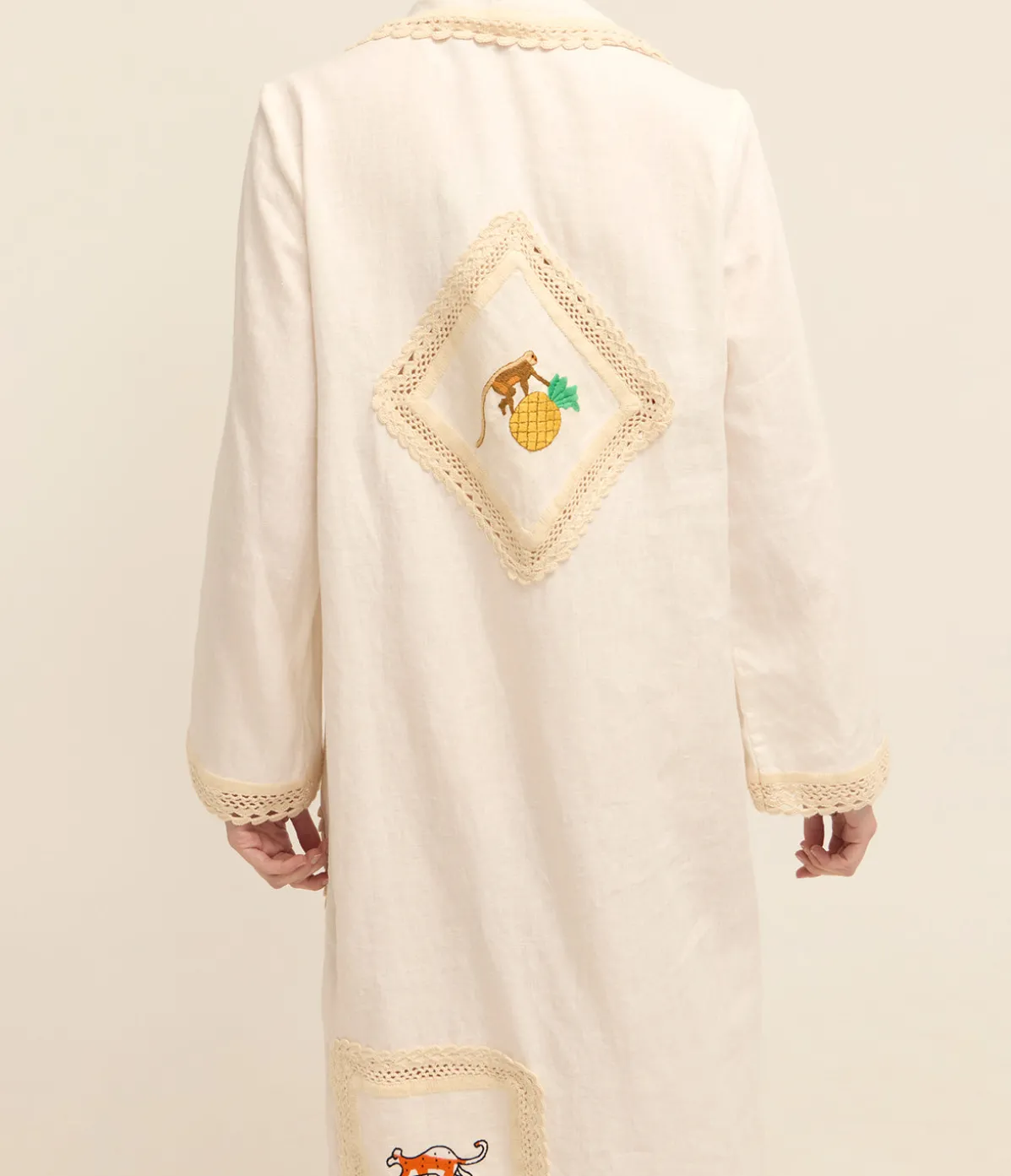 Teddy Shirtdress In Cream