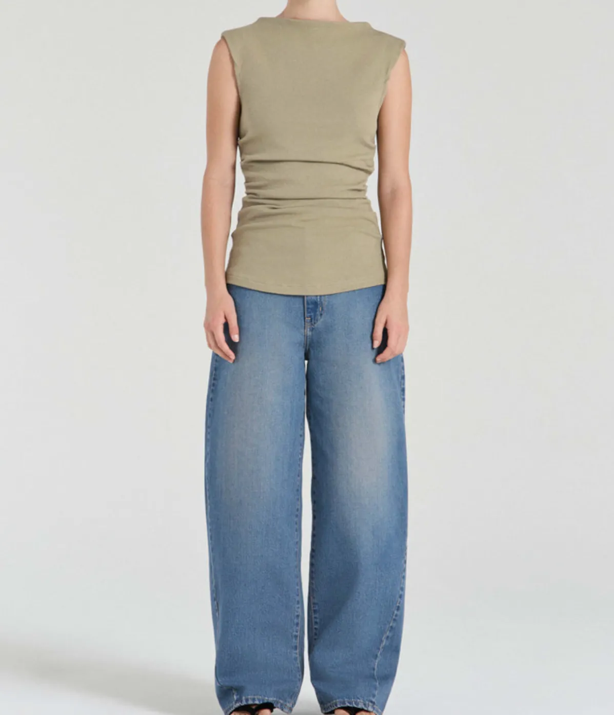 The Harlow Top In Sage