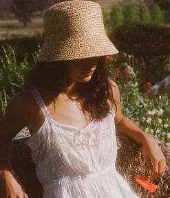 The Inca Criss Cross Bucket Hat In Natural