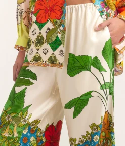 Tiger Silk Pant In Multi