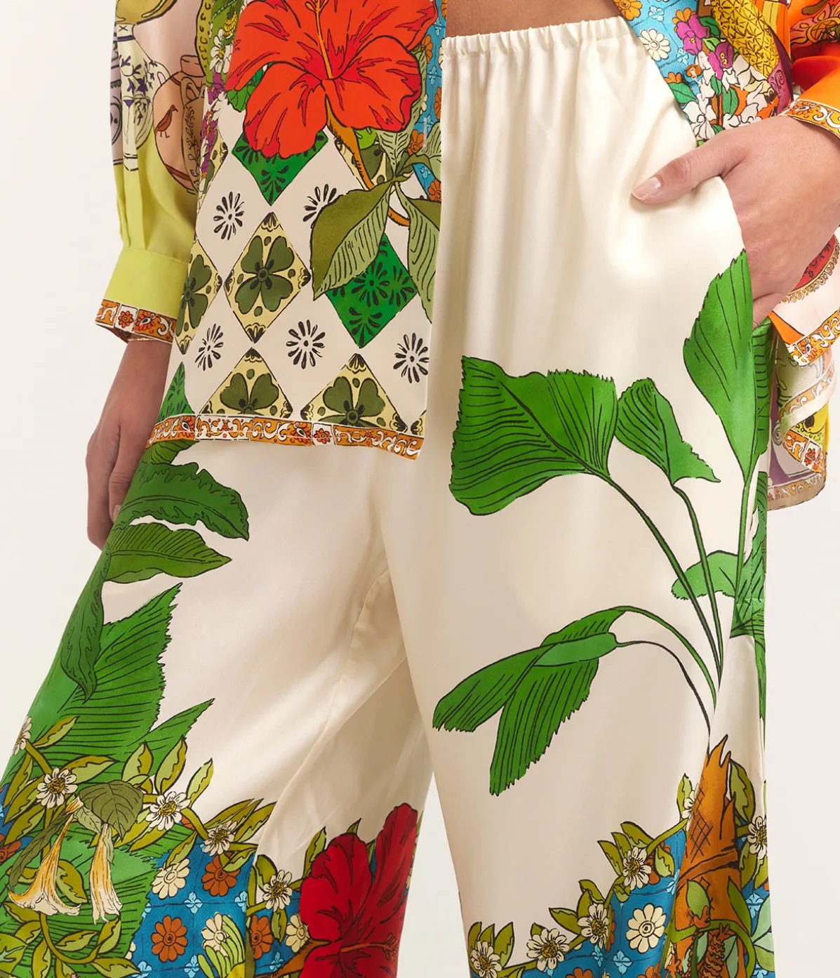 Tiger Silk Pant In Multi
