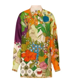 Tiger Silk Shirt In Multi