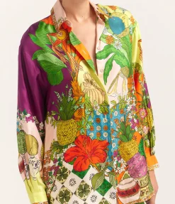 Tiger Silk Shirt In Multi