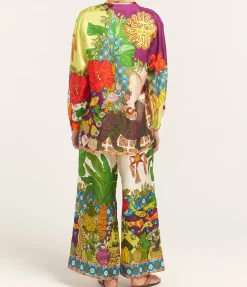 Tiger Silk Shirt In Multi