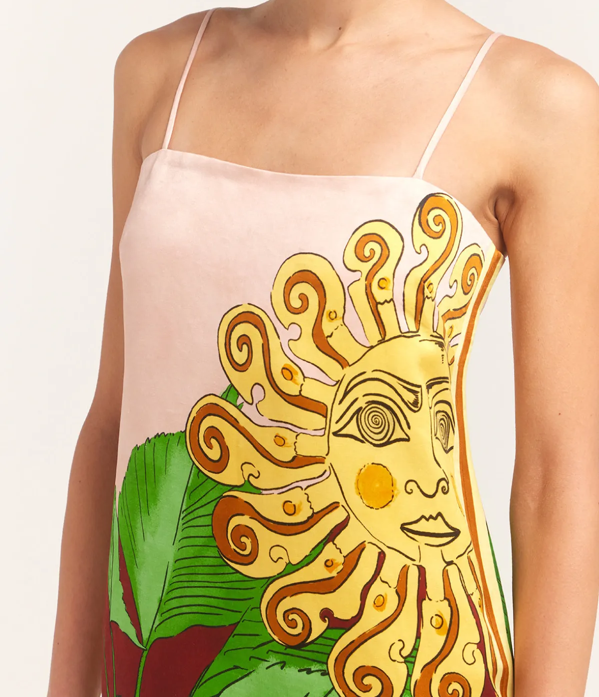 Tiger Slip Dress In Multi