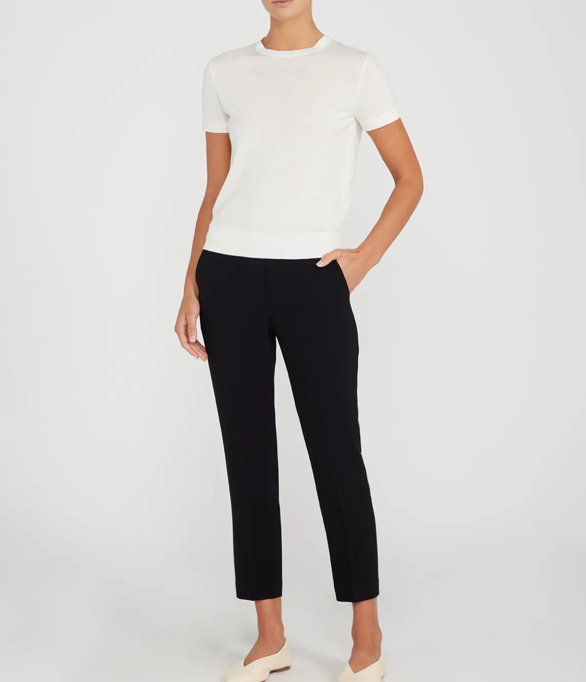 Treeca Pull On Pant In Black