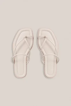 Turner Suede Sandal In Eggshell