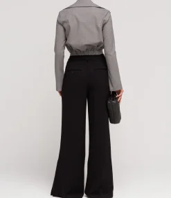 Twist Front Blouse In Grey