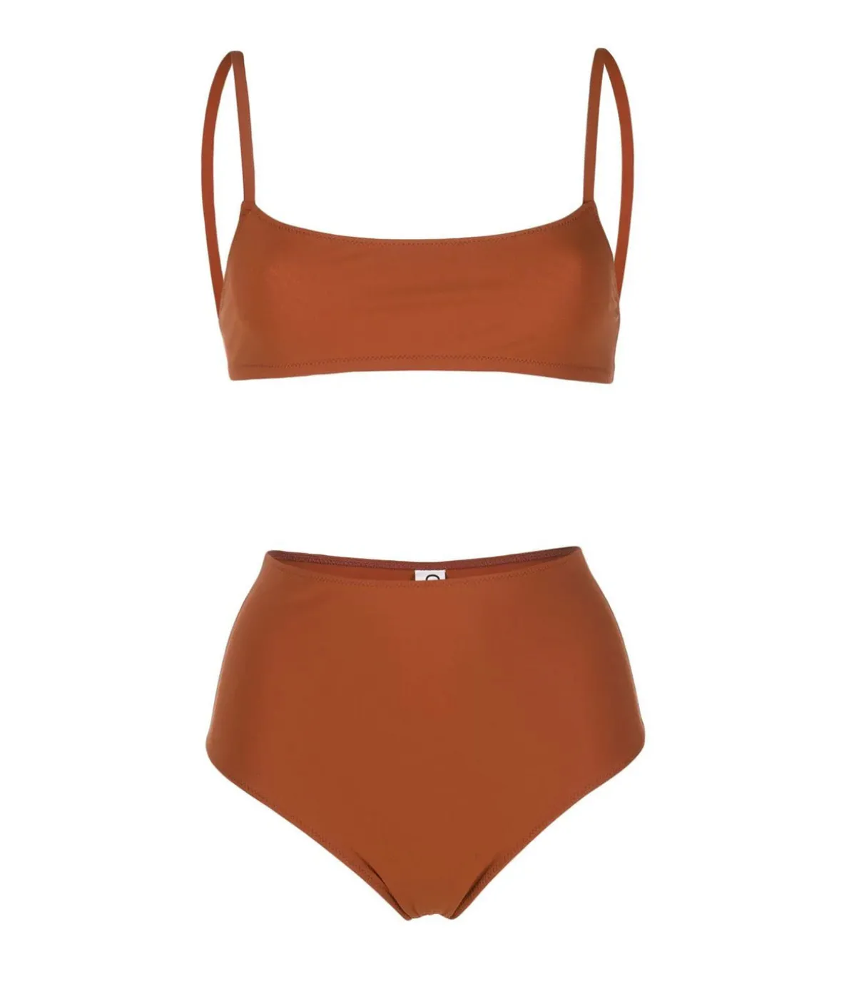 Undici High Waisted Bikini In Terracotta