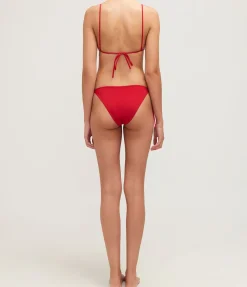 Venti Self Tie Bikini In Red