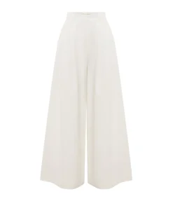 Wesley Wide Leg Trouser In Vintage White