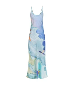 Wessex Slip Dress In Apres Surf
