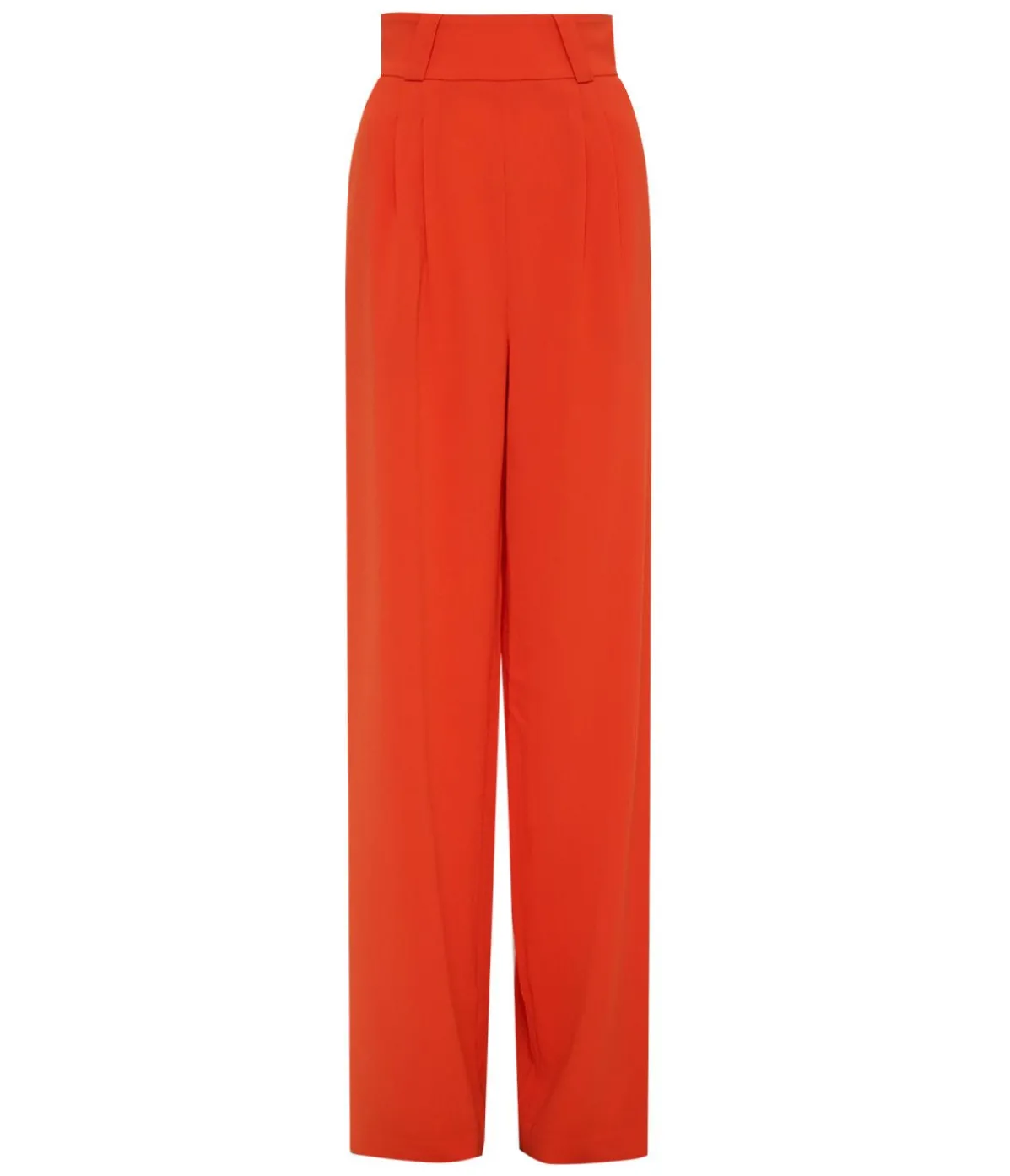Wide Leg Pant In Tangerine