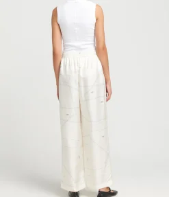 Wide Leg Silk Trouser In Patternmaking