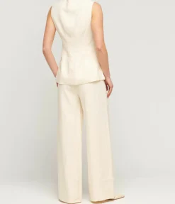Wide Leg Trouser In Ivory