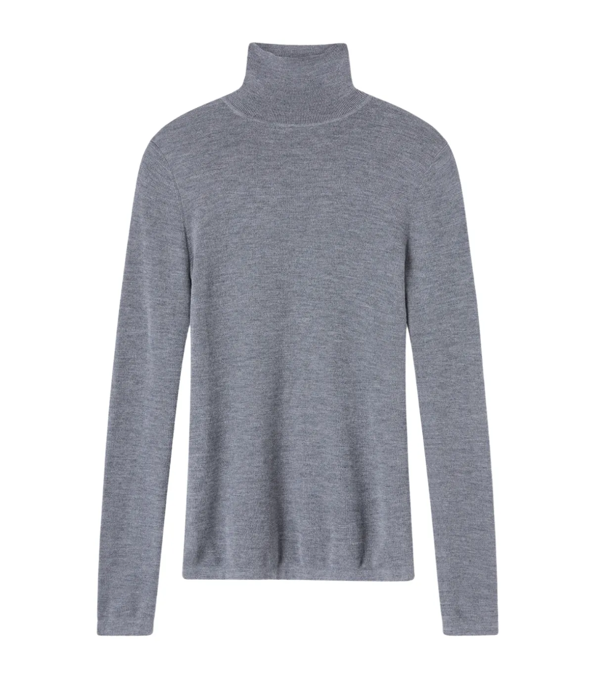 Wynter Mock Neck Top In Grey Melange